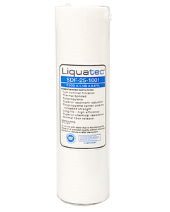 عنصر التصفية | 10 بوصة PP سطح مستو 1U الولايات المتحدة [Liquatec] NSF
